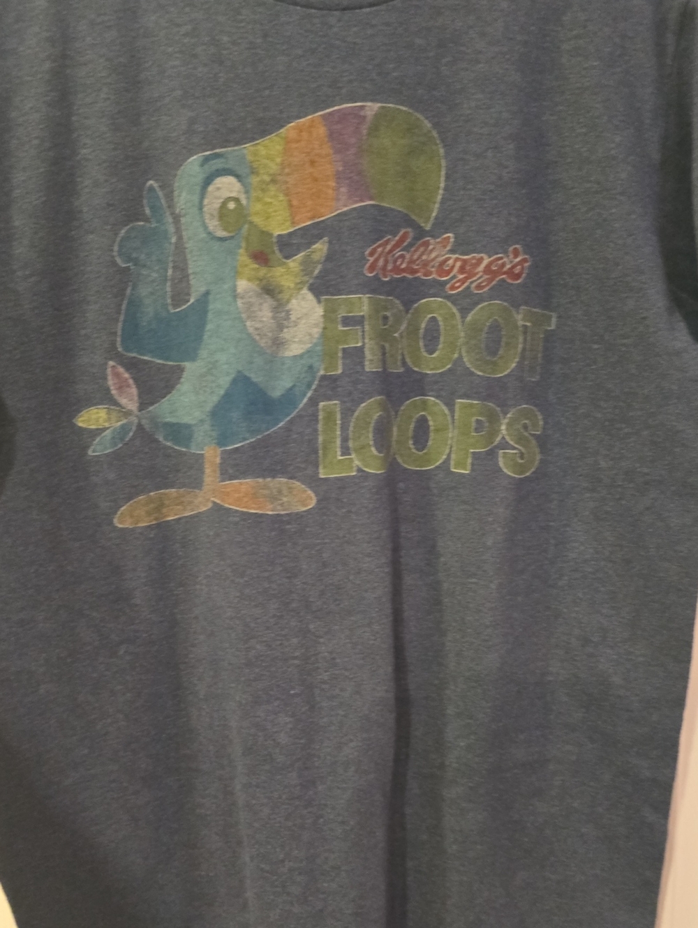 Rare Vintage Kellogg's Navy Graphic Tee - Soft Crewneck